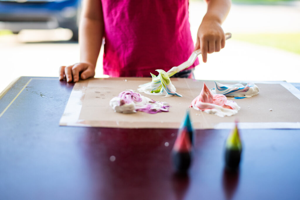 Colorful Shaving Cream Activity