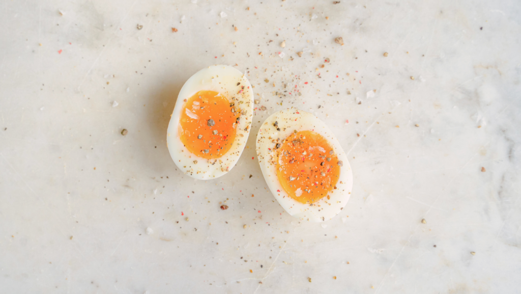 Soft Boiled Eggs with Pepper on Top